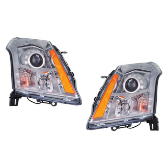 Pacific Best® - Driver and Passenger Side Replacement Headlight Set (NSF Certified)