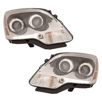 Pacific Best® - Driver and Passenger Side Replacement Headlight Set (CAPA Certified)
