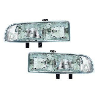 Pacific Best® - Driver and Passenger Side Replacement Headlight Set (Standard Line)