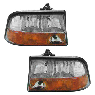 Pacific Best® - Driver and Passenger Side Replacement Headlight Set (Standard Line)