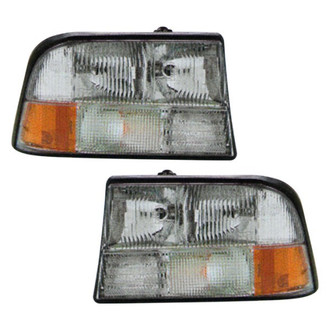 Pacific Best® - Driver and Passenger Side Replacement Headlight Set (Standard Line)