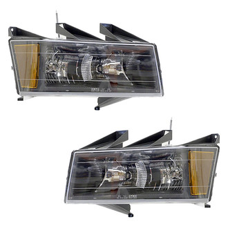 Pacific Best® - Driver and Passenger Side Replacement Headlight Set (Standard Line)
