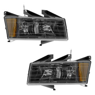 Pacific Best® - Driver and Passenger Side Replacement Headlight Set (CAPA Certified)
