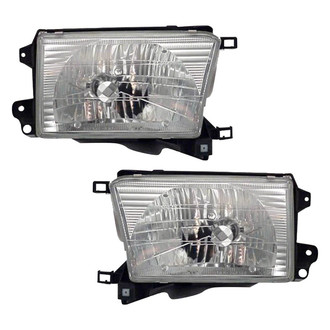 Pacific Best® - Driver and Passenger Side Replacement Headlight Set (Standard Line)