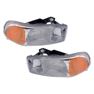 Pacific Best® - Driver and Passenger Side Replacement Headlight Set (Standard Line)