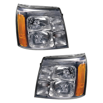 Pacific Best® - Driver and Passenger Side Replacement Headlight Set (CAPA Certified)