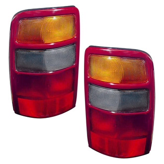 Pacific Best® - Driver and Passenger Side Replacement Tail Light Lens and Housings (CAPA Certified)