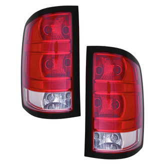 Pacific Best® - Driver and Passenger Side Replacement Tail Lights (CAPA Certified)