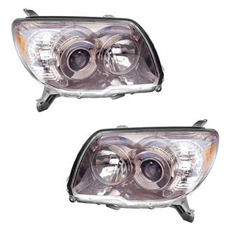 Pacific Best® - Driver and Passenger Side Replacement Headlight Set Lens and Housing (Standard Line)