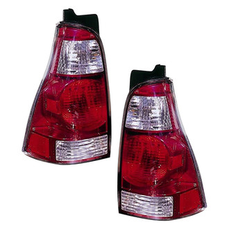 Pacific Best® - Driver and Passenger Side Replacement Tail Light Lens and Housings (Standard Line)