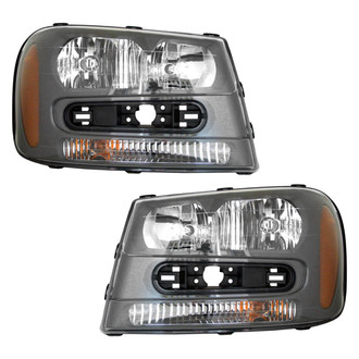 Pacific Best® - Driver and Passenger Side Replacement Headlight Set (Standard Line)