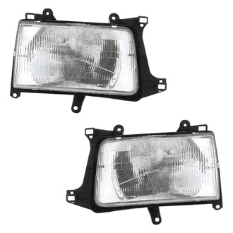Pacific Best® - Driver and Passenger Side Replacement Headlight Set (Standard Line)