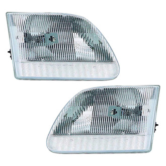Pacific Best® - Driver and Passenger Side Replacement Headlight Set (Standard Line)