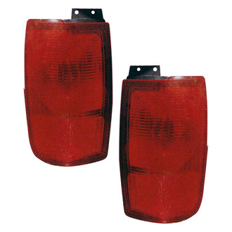 Pacific Best® - Driver and Passenger Side Outer Replacement Tail Lights (Standard Line)