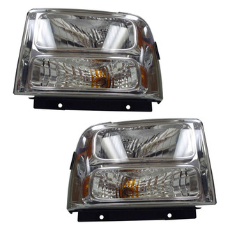 Pacific Best® - Driver and Passenger Side Replacement Headlight Set (CAPA Certified)