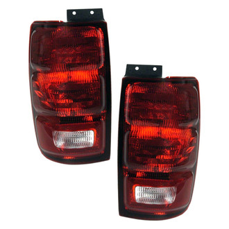 Pacific Best® - Driver and Passenger Side Outer Replacement Tail Lights (CAPA Certified)