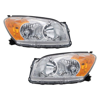 Pacific Best® - Driver and Passenger Side Replacement Headlight Set (Standard Line)