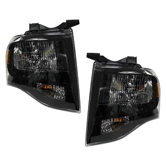 Pacific Best® - Driver and Passenger Side Replacement Headlight Set (Standard Line)