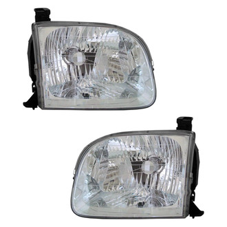 Pacific Best® - Driver and Passenger Side Replacement Headlight Set (Standard Line)