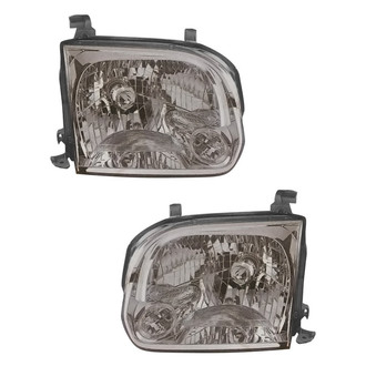 Pacific Best® - Driver and Passenger Side Replacement Headlight Set (Standard Line)