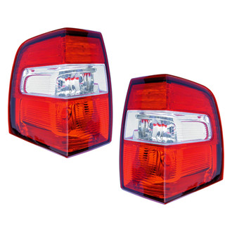 Pacific Best® - Driver and Passenger Side Replacement Tail Light Lens and Housings (CAPA Certified)