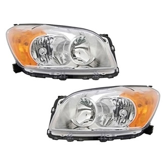 Pacific Best® - Driver and Passenger Side Replacement Headlight Set (CAPA Certified)