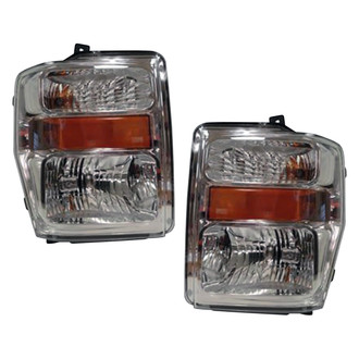 Pacific Best® - Driver and Passenger Side Replacement Headlight Set (Standard Line)