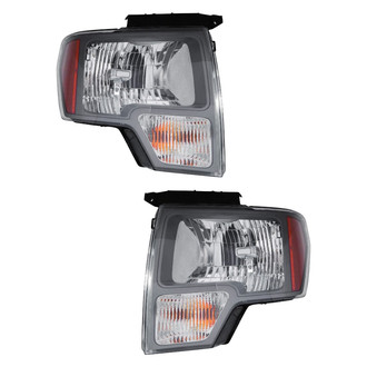 Pacific Best® - Driver and Passenger Side Replacement Headlight Set (CAPA Certified)