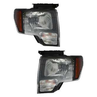 Pacific Best® - Driver and Passenger Side Replacement Headlight Set (CAPA Certified)