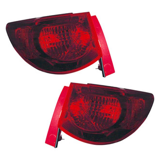 Pacific Best® - Driver and Passenger Side Outer Replacement Tail Lights (Standard Line)