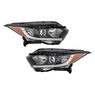 Pacific Best® - Driver and Passenger Side Replacement Headlight Set (Standard Line)