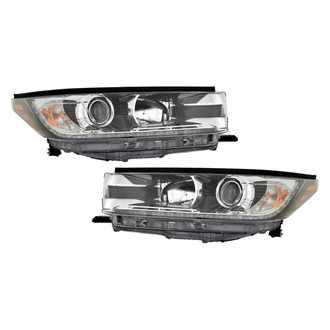 Pacific Best® - Driver and Passenger Side Replacement Headlight Set (CAPA Certified)