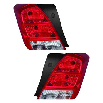 Pacific Best® - Driver and Passenger Side Outer Replacement Tail Lights (CAPA Certified)