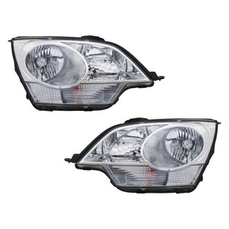 Pacific Best® - Driver and Passenger Side Replacement Headlight Set (Standard Line)