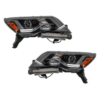 Pacific Best® - Driver and Passenger Side Replacement Headlight Set (Standard Line)
