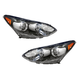 Pacific Best® - Driver and Passenger Side Replacement Headlight Set (NSF Certified)