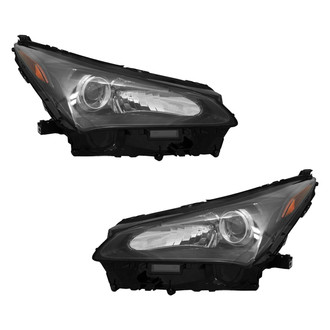 Pacific Best® - Driver and Passenger Side Replacement Headlight Set (CAPA Certified)