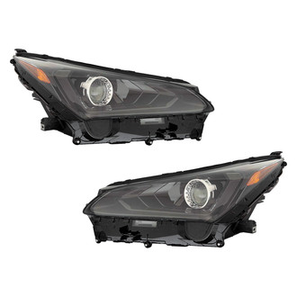 Pacific Best® - Driver and Passenger Side Replacement Headlight Set (CAPA Certified)
