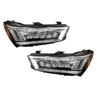 Pacific Best® - Driver and Passenger Side Replacement Headlight Set (CAPA Certified)