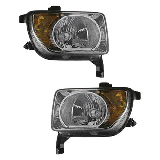 Pacific Best® - Driver and Passenger Side Replacement Headlight Set (NSF Certified)