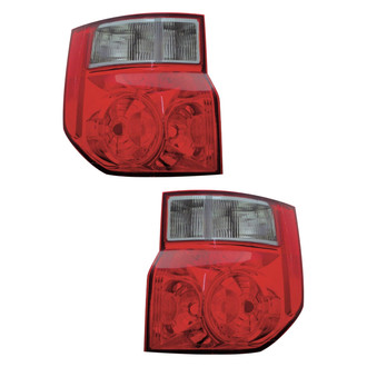 Pacific Best® - Driver and Passenger Side Replacement Tail Light Lens and Housings (Standard Line)