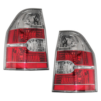 Pacific Best® - Driver and Passenger Side Replacement Tail Light Lens and Housings (Standard Line)