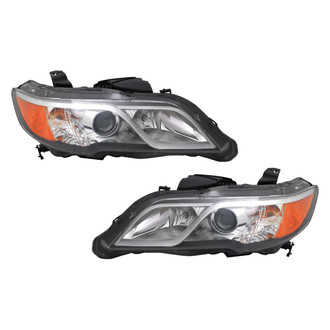 Pacific Best® - Driver and Passenger Side Replacement Headlight Set (NSF Certified)