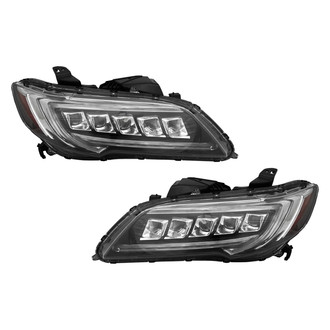 Pacific Best® - Driver and Passenger Side Replacement Headlight Set (NSF Certified)