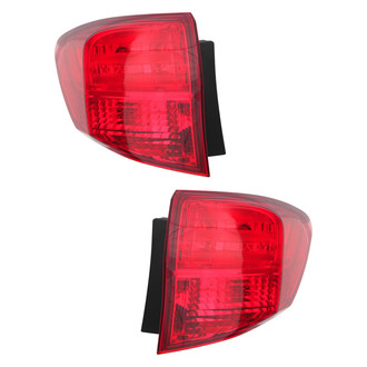 Pacific Best® - Driver and Passenger Side Outer Replacement Tail Lights (Standard Line)