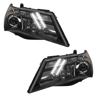 Pacific Best® - Driver and Passenger Side Replacement Headlight Set Lens and Housing (NSF Certified)
