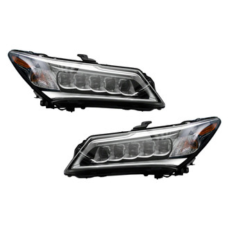 Pacific Best® - Driver and Passenger Side Replacement Headlight Set (CAPA Certified)