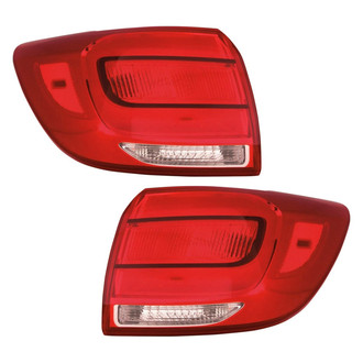 Pacific Best® - Driver and Passenger Side Outer Replacement Tail Lights (CAPA Certified)