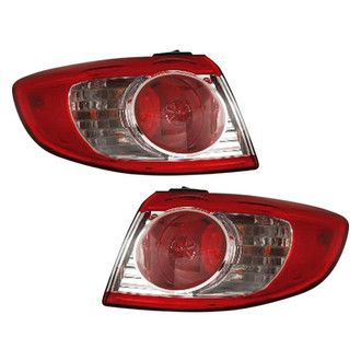 Pacific Best® - Driver and Passenger Side Outer Replacement Tail Lights (CAPA Certified)