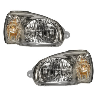 Pacific Best® - Driver and Passenger Side Replacement Headlight Set (Standard Line)